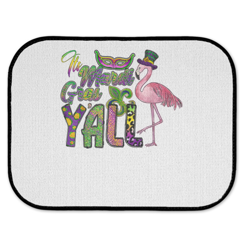 Mardi Gras Shirt Women Men Flamingo Carnival Costu Rear Car Mat | Artistshot