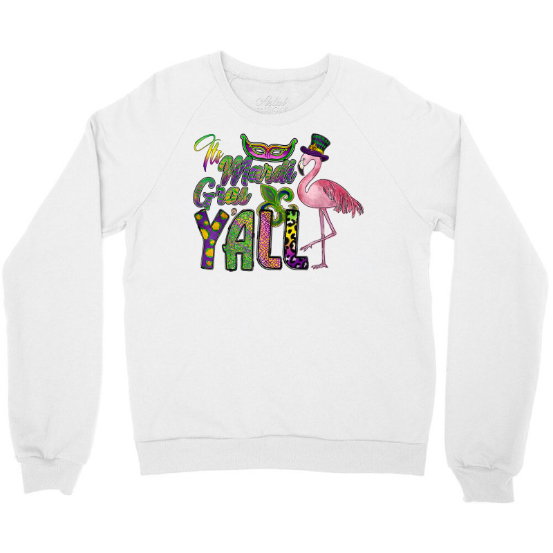 Mardi Gras Shirt Women Men Flamingo Carnival Costu Crewneck Sweatshirt | Artistshot