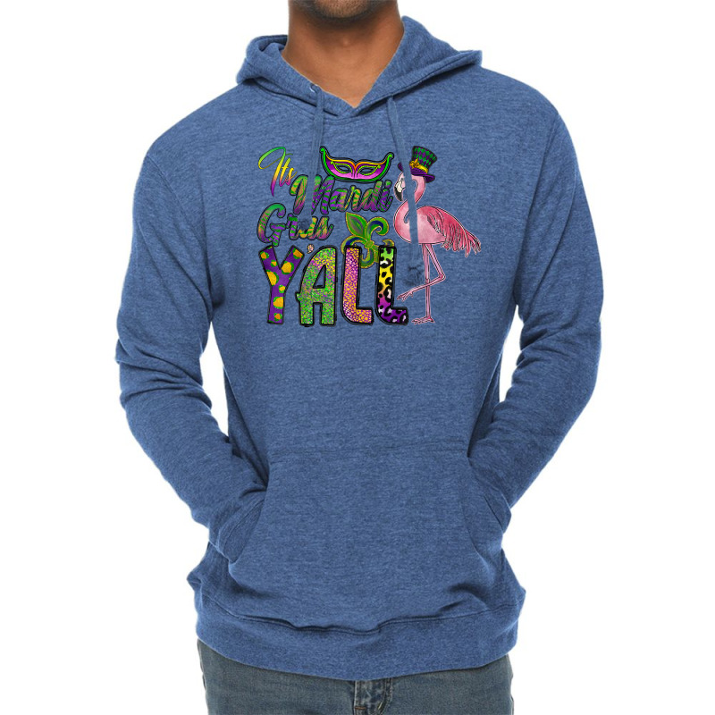 Mardi Gras Shirt Women Men Flamingo Carnival Costu Lightweight Hoodie | Artistshot