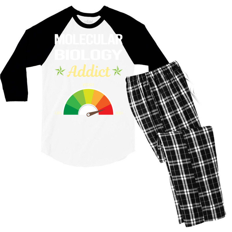 Funny Addict Molecular Biology Music Men's 3/4 Sleeve Pajama Set by boyzenpragp | Artistshot