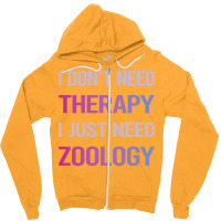 Funny Therapy Zoology Zoologist Love Zipper Hoodie | Artistshot