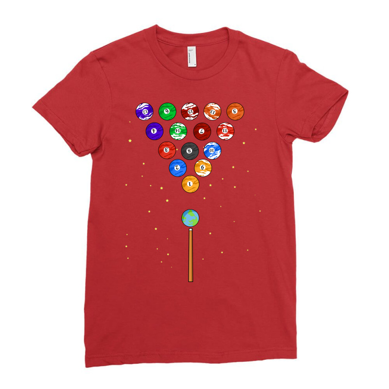 Planet Billiards Funny Billiards Gift Ladies Fitted T-Shirt by foyetmauij | Artistshot