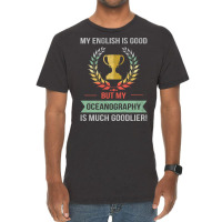 Funny Oceanography School Or College Subject Desig Vintage T-shirt | Artistshot