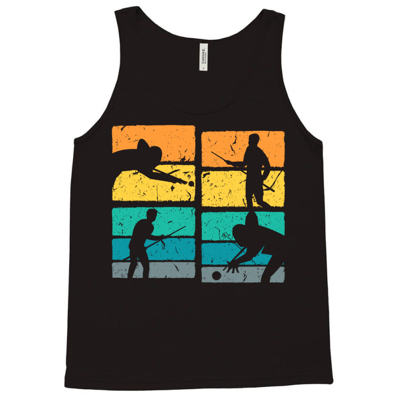 Retro Pool Player Vintage Billiards Tank Top | Artistshot