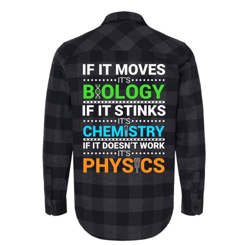 Funny Biology Chemistry Physics Definitions 70s Flannel Shirt by boyzenpragp | Artistshot