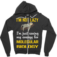 Funny Lazy Molecular Biology Aesthetic Zipper Hoodie | Artistshot