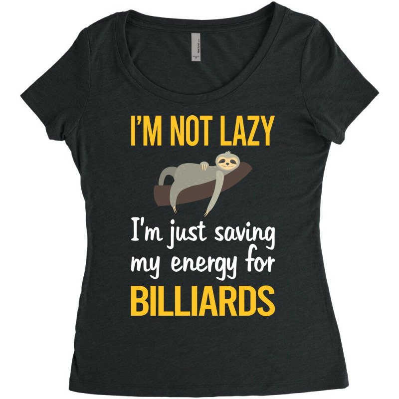 Saving Energy For Billiards Women's Triblend Scoop T-shirt by redehkdobriiv | Artistshot