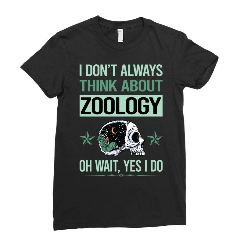 Funny Skeleton Yes I Do Zoology Zoologist Humor Ladies Fitted T-Shirt by hsiangkididiq | Artistshot