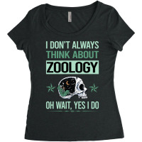 Funny Skeleton Yes I Do Zoology Zoologist Humor Women's Triblend Scoop T-shirt | Artistshot