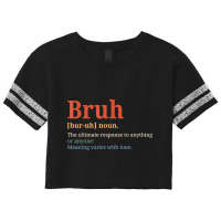 Funny Vintage Bruh Definition Brother T Shirt Scorecard Crop Tee | Artistshot