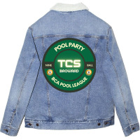 Pool Party 9 Ball Unisex Sherpa-lined Denim Jacket | Artistshot