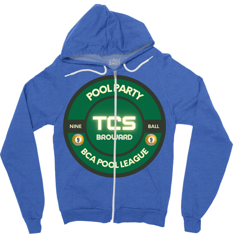 Pool Party 9 Ball Zipper Hoodie | Artistshot