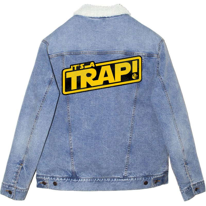 It's A Trap! Unisex Sherpa-lined Denim Jacket | Artistshot