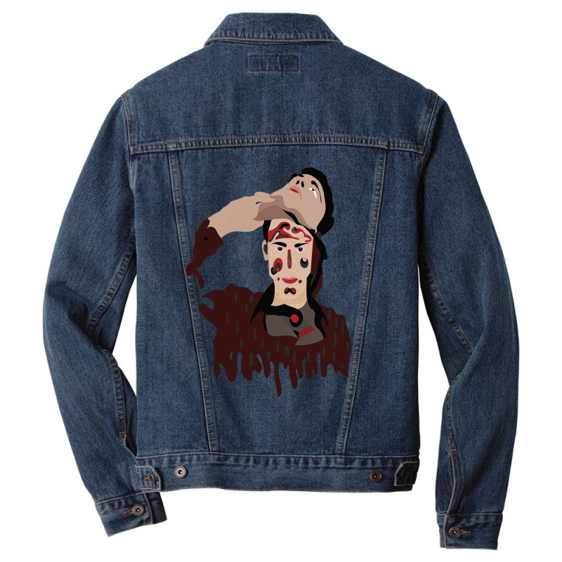 Mask Men Denim Jacket by Rococodesigns | Artistshot