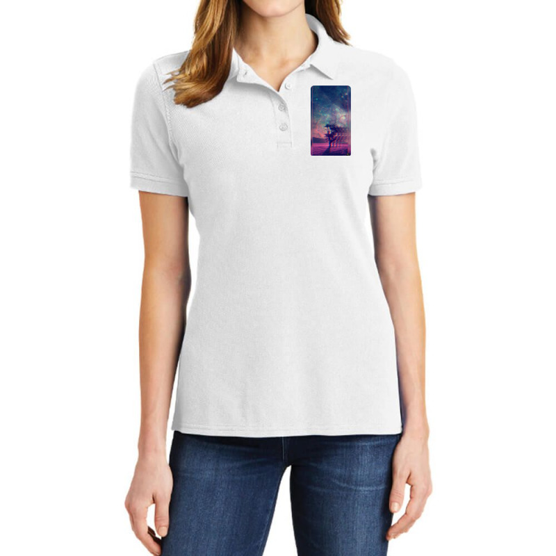 Laandscape Tree Design Ladies Polo Shirt by feronwouwerl | Artistshot