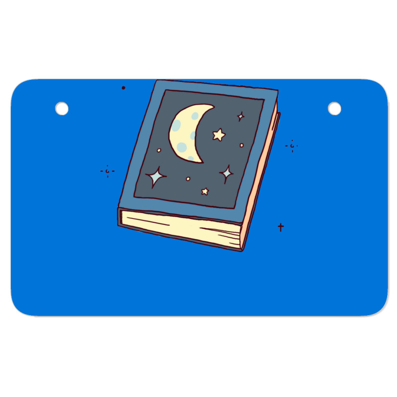 Magic Moon Spell Book Atv License Plate | Artistshot