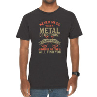 Funny Detectorist Metal Detecting Detectoring Vintage T-shirt | Artistshot