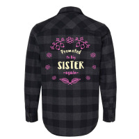 Promoted To Big Sister Again Cute Flannel Shirt | Artistshot