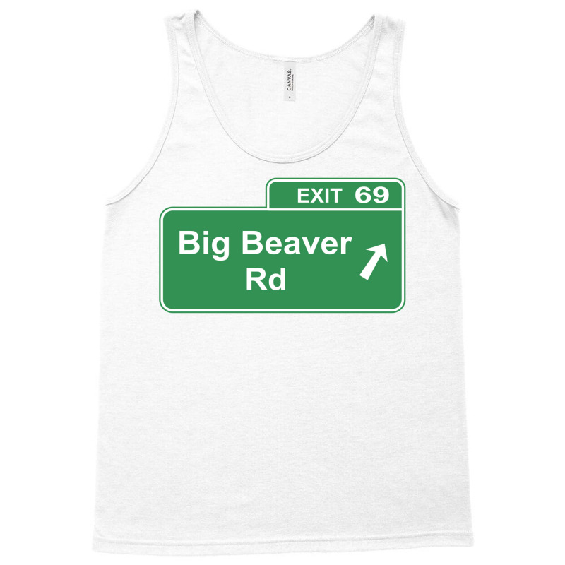 Detroit Big Beaver Exit 69 Tank Top by morenpgowdru4 | Artistshot