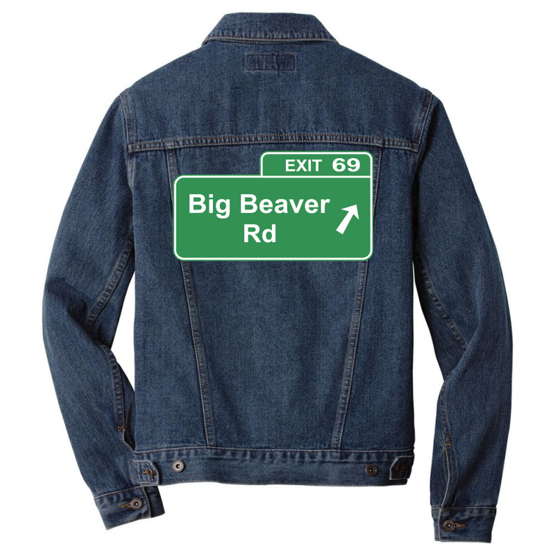 Detroit Big Beaver Exit 69 Men Denim Jacket by morenpgowdru4 | Artistshot