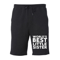 Worlds Best Little Sister Little Sister Nature Fleece Short | Artistshot