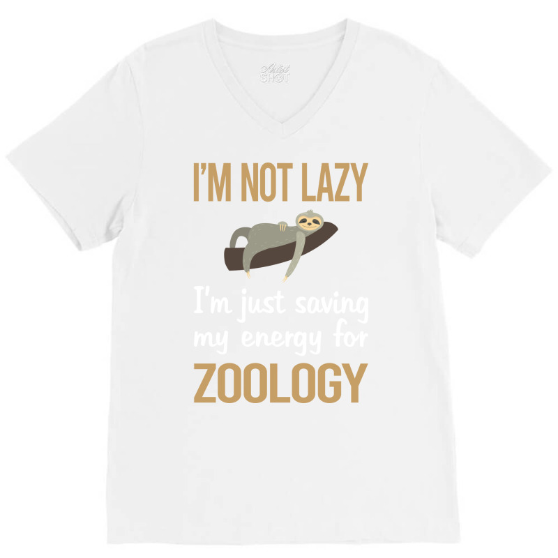 Saving Energy Zoology Zoologist Girl V-Neck Tee by estelawegf | Artistshot