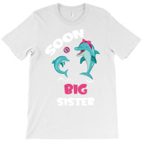 Soon Big Sister Dolphin Lover Red T-shirt | Artistshot