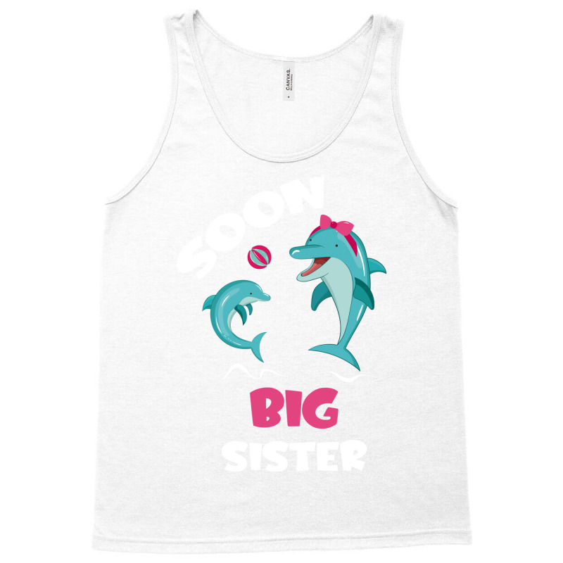 Soon Big Sister Dolphin Lover Red Tank Top by kuranaszondyv | Artistshot