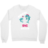 Soon Big Sister Dolphin Lover Red Crewneck Sweatshirt | Artistshot