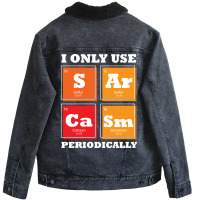 Sarcasm Biology Science Aesthetic Unisex Sherpa-lined Denim Jacket | Artistshot