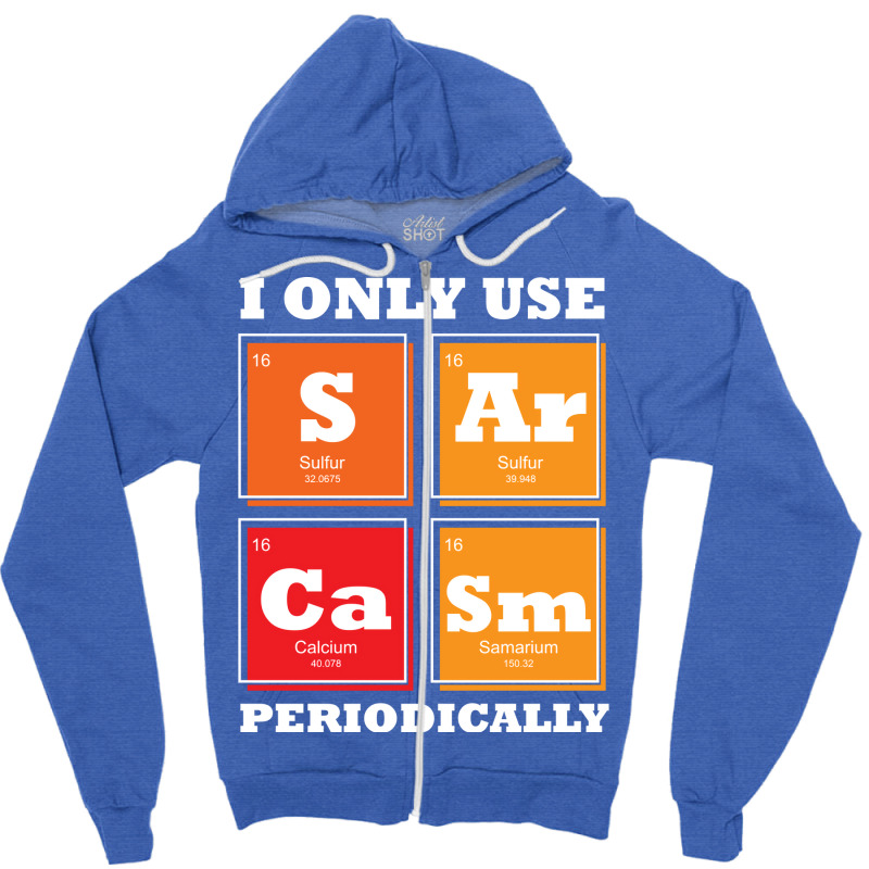 Sarcasm Biology Science Aesthetic Zipper Hoodie | Artistshot