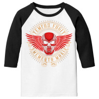 Tempus Fugit Memento Mori Latin Phrase T Shirt Youth 3/4 Sleeve | Artistshot