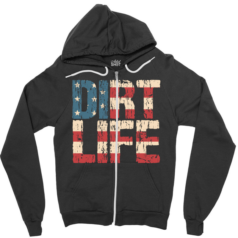 Heavy Equipment Operator Dirt Life Zipper Hoodie | Artistshot