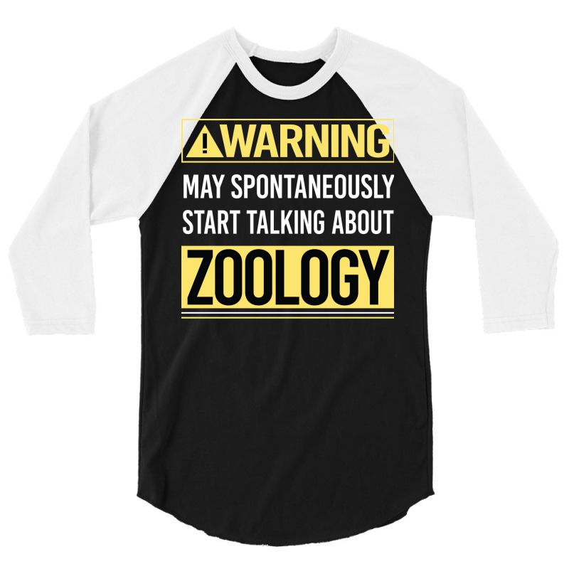 Warning About Zoology Zoologist Aesthetic 3/4 Sleeve Shirt | Artistshot