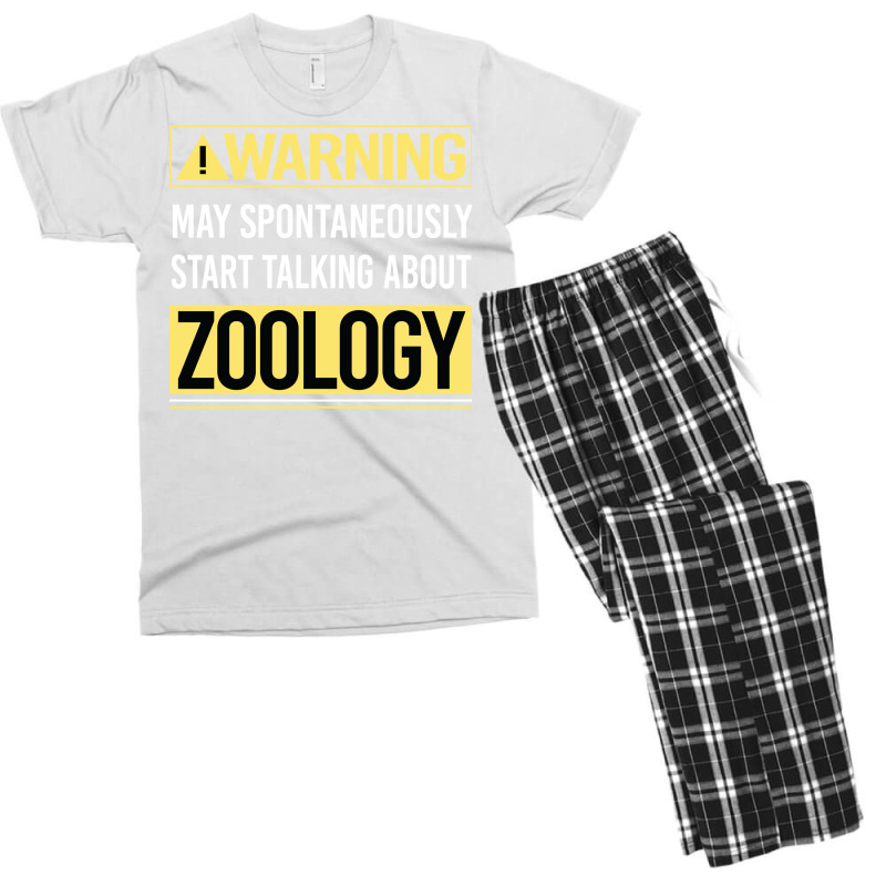 Warning About Zoology Zoologist Aesthetic Men's T-shirt Pajama Set | Artistshot