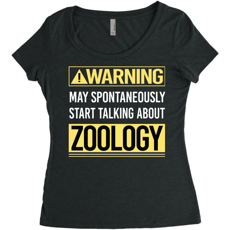 Warning About Zoology Zoologist Aesthetic Women's Triblend Scoop T-shirt by estelawegf | Artistshot