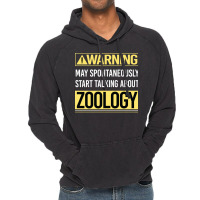 Warning About Zoology Zoologist Aesthetic Vintage Hoodie | Artistshot