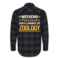 Weekend Forecast 100 Zoology Zoologist Aesthetic Flannel Shirt | Artistshot