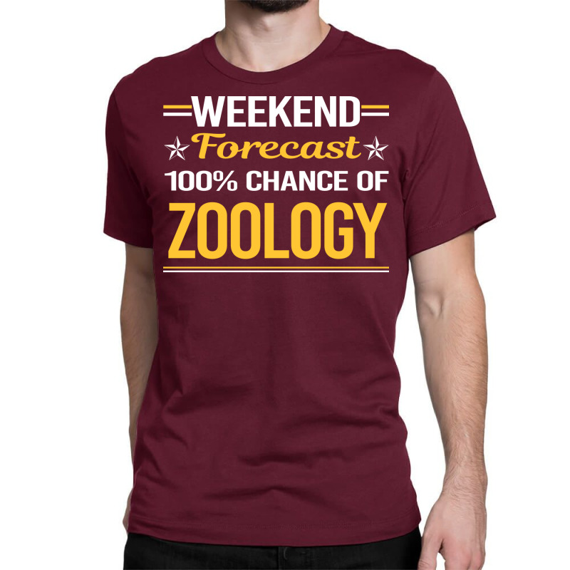 Weekend Forecast 100 Zoology Zoologist Aesthetic Classic T-shirt | Artistshot