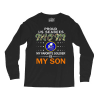 My Favorite Soldier Is My Sonproud Us Seas Mom Arm Long Sleeve Shirts | Artistshot