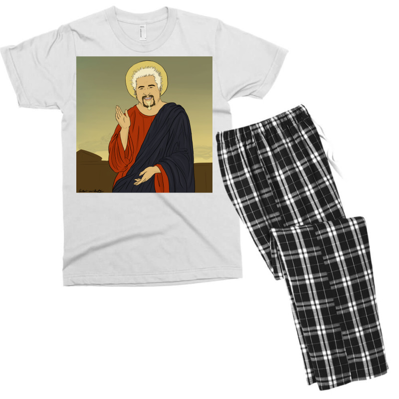 Guy Fieri Jesus Men's T-shirt Pajama Set by morenpgowdru4 | Artistshot