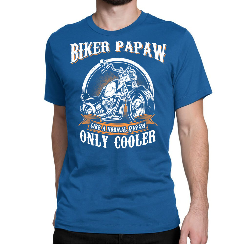 Only Cool Papaw Rides Motorcycles T  Rider Gift St Classic T-shirt | Artistshot