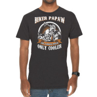 Only Cool Papaw Rides Motorcycles T  Rider Gift St Vintage T-shirt | Artistshot