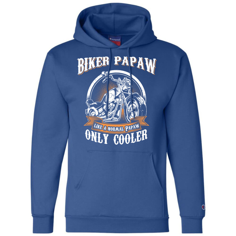 Only Cool Papaw Rides Motorcycles T  Rider Gift St Champion Hoodie | Artistshot