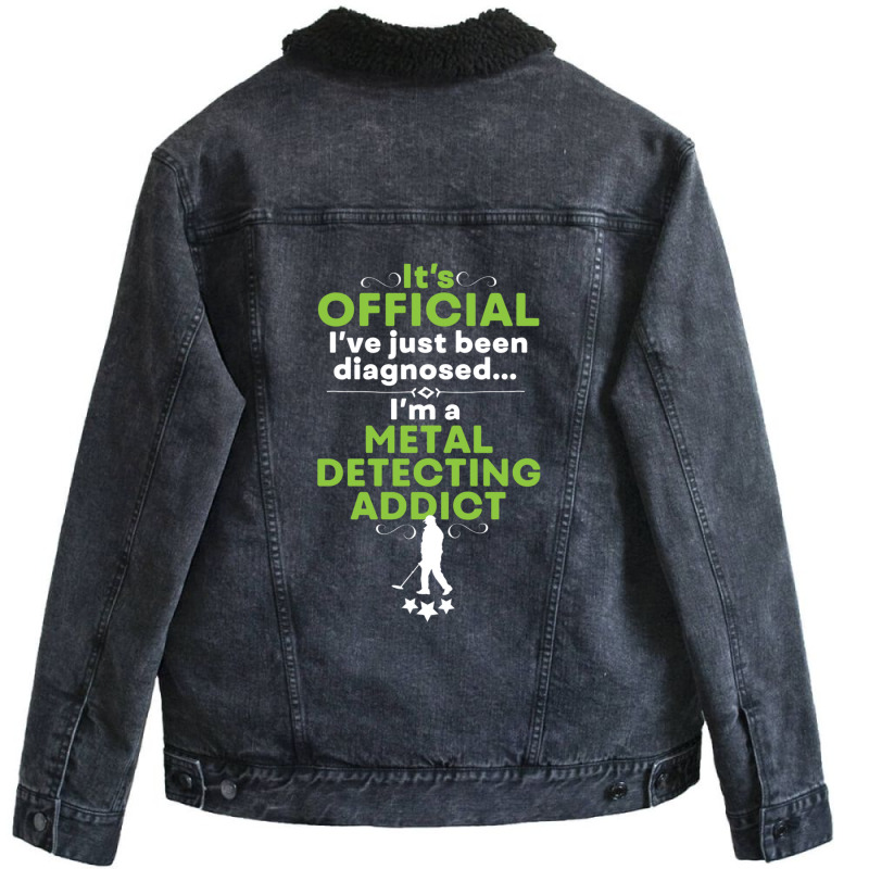 Funny Metal Detecting Unisex Sherpa-Lined Denim Jacket by SUSANASAMUELS | Artistshot