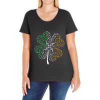 Music Shamrock Irish Music Teacher St Patricks Day Ladies Curvy T-shirt | Artistshot