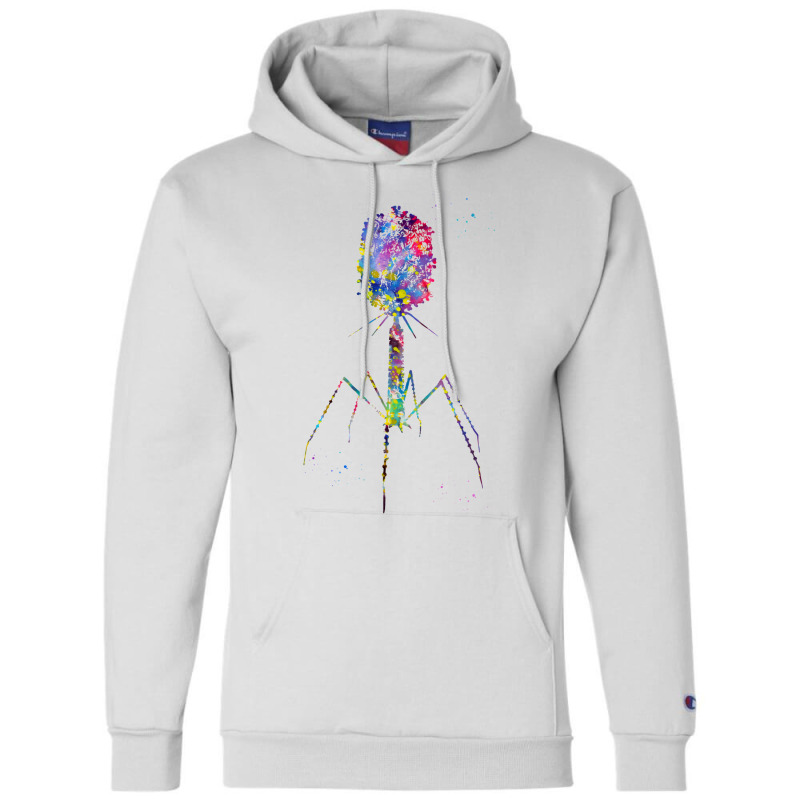 Bacteriophage Blue Champion Hoodie by trivysefad5 | Artistshot