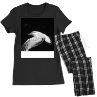 Black And White Bird Retro Women's Pajamas Set | Artistshot