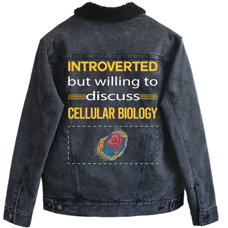 Funny Introverted Cellular Biology Nature Unisex Sherpa-lined Denim Jacket | Artistshot