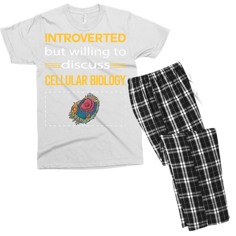 Funny Introverted Cellular Biology Nature Men's T-shirt Pajama Set | Artistshot